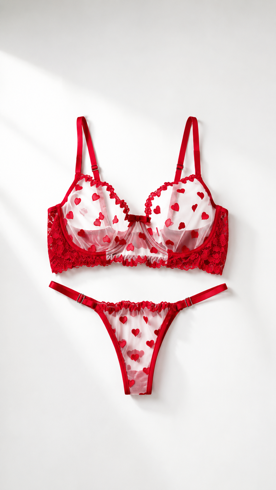 Conjunto Chiara sem Bojo em Tule Bordado