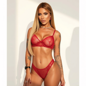 Conjunto Celine em Tule com Corações